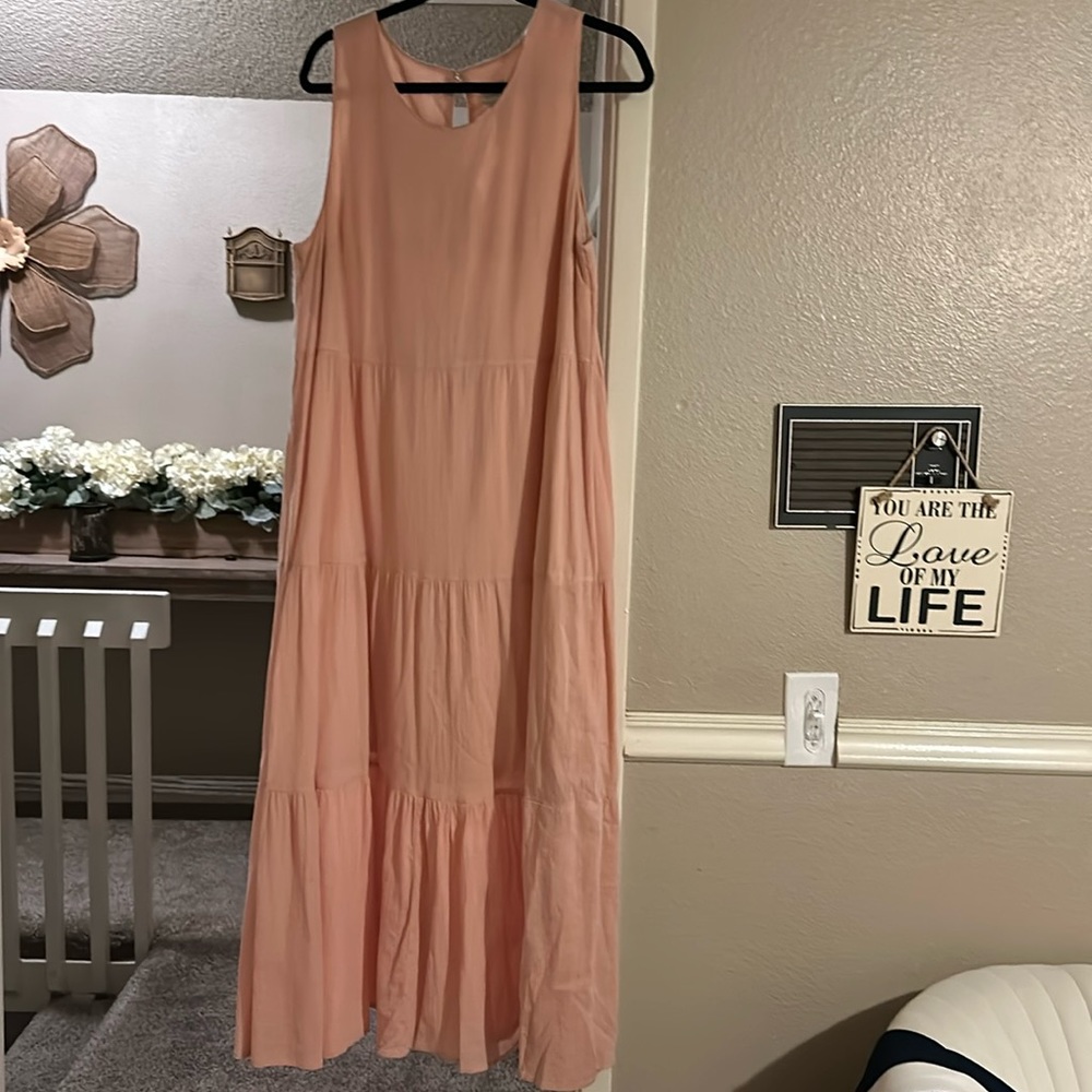 A New Day Women's Peach Maxi Dress